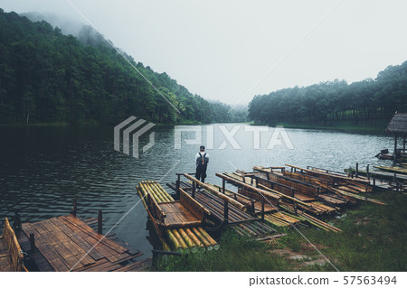 Reservoir, Pang Ung Reservoir, Travel Reservoir and Bamboo Raft Ride 57563494