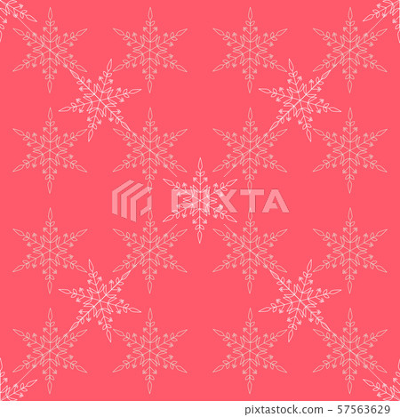 Vector Christmas seamless pattern with snowflakes - Stock Illustration ...