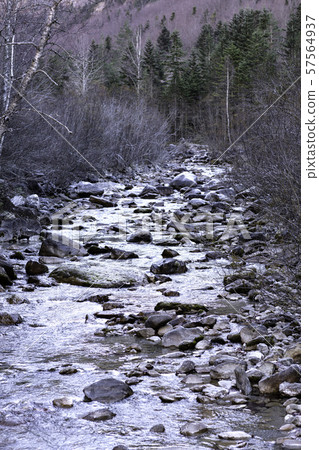 river in autumn 57564937