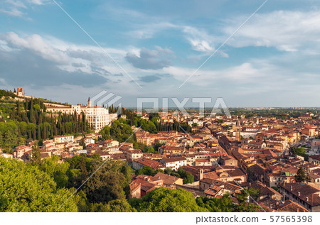 The best view on Verona in the evening. The best view on Verona in the evening. 57565398