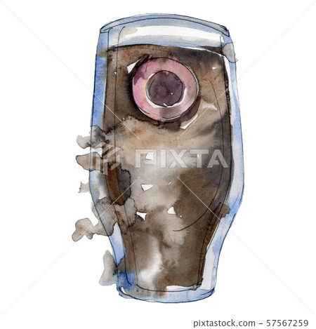 Alcoholic bar party cocktail drink. Watercolor background illustration set. Isolated drinks Alcoholic bar party cocktail drink. Watercolor background illustration set. Isolated drinks 57567259