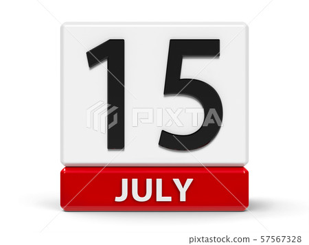 Cubes calendar 15th July Cubes calendar 15th July 57567328