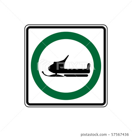 USA traffic road signs. snowmobiles may use this USA traffic road signs. snowmobiles may use this 57567436