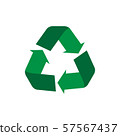 Recycle symbol flat icon, concept of world 57567437