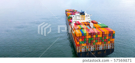 Container ship carrying container, Business Container ship carrying container, Business 57569871
