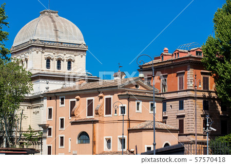 Dome of the Great Synagogue of Rome built on 1904 57570418