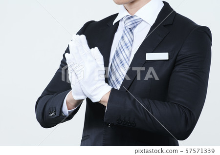 Funeral company male employee 57571339