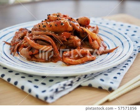 Korean food squid stir-fry 57571856
