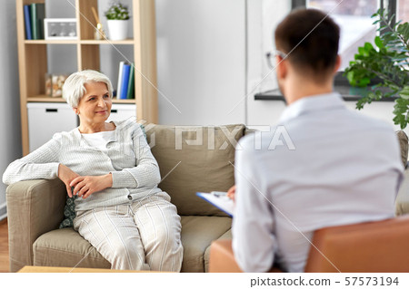 senior woman patient and psychologist senior woman patient and psychologist 57573194