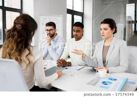 recruiters having job interview with employee 57574349