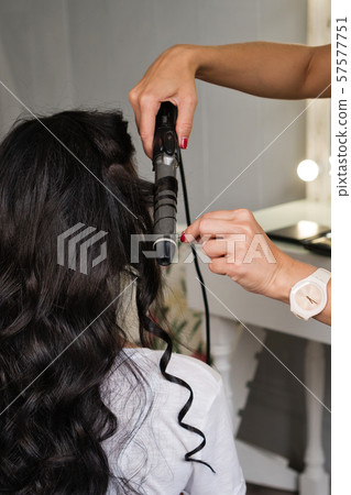 Creating hairstyle. Creating hairstyle. 57577751