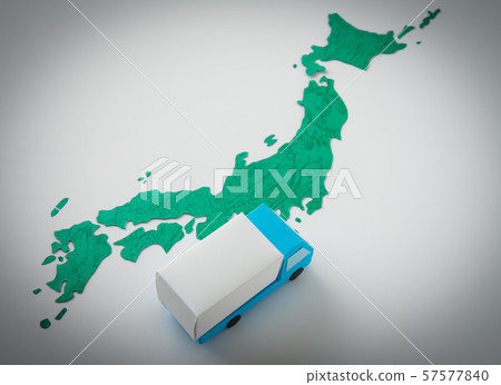 物流移動運輸日本地圖圖像 57577840
