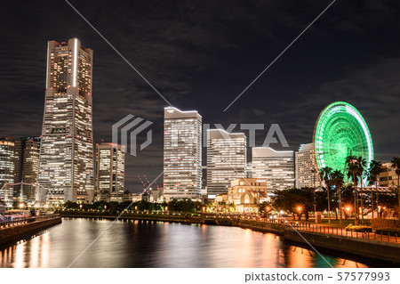 橫濱運河公園和港未來夜景 57577993