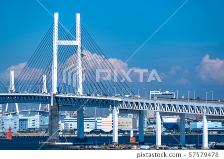 《Kanagawa Prefecture》Yokohama Bay Bridge Scenery and Harbor Park 57579478