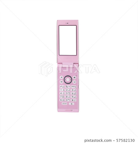 在白色背景的折疊的手機 在白色背景的折疊的手機 57582130