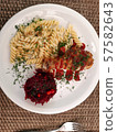 Eastern European Beetroot Lunch. 57582643