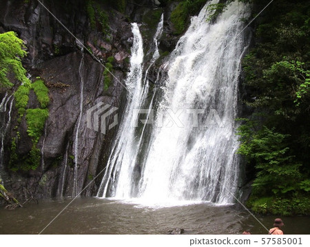 Shiramizu Falls, source of Ono River, Takeda City, Oita Prefecture 57585001