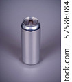 Aluminum can for drinks on a gray background 57586084