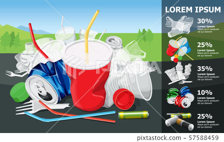 Environment Pollution Illustration Info Chart 57588459