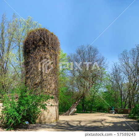 Old water tower building in Askania Nova Arboretum 57589243