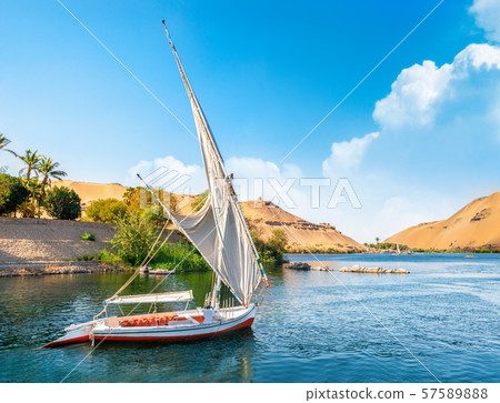 Beautiful Nile in Aswan 57589888