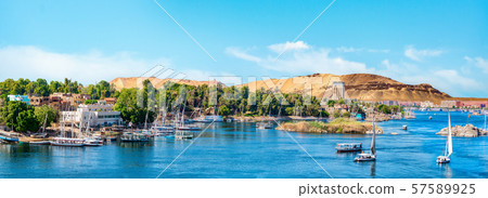 Panorama of Aswan 57589925