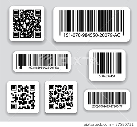 Realistic bar code icon. - Stock Illustration [57590731] - PIXTA