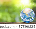 Earth or world  Elements of this image furnished by NASA 57590825
