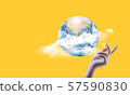 Earth or world  Elements of this image furnished by NASA 57590830