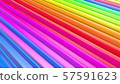 Abstract 3d seamless bright rainbow colors background in 4k. Multicolored gradient stripes move 57591623