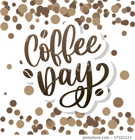 1 October International coffee day Logo. World 1 October International coffee day Logo. World 57592221