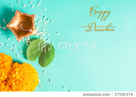 Happy Dussehra background concept Happy Dussehra background concept 57592374