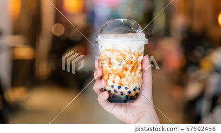 Chinpa夜市Chinjucha茶女人夜市木薯粉木薯奶茶 57592438