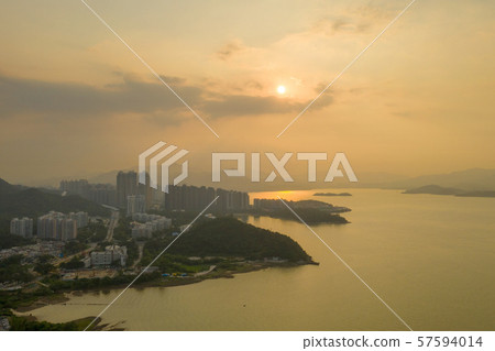 sun set of Ma On Shan at afternoon 57594014