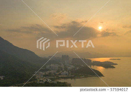 sun set of Ma On Shan at afternoon 57594017