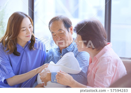 Family Parent and child Baby Homecoming Grandparents Grandchild Infant Newborn Mother Mom Family First Grandchild Family Parent and child Baby Homecoming Grandparents Grandchild Infant Newborn Mother Mom Family First Grandchild 57594283