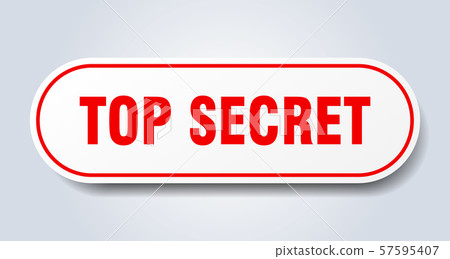 top secret sign. top secret rounded red sticker. - Stock Illustration ...