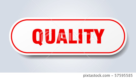 quality sign. quality rounded red sticker. quality - Stock Illustration ...