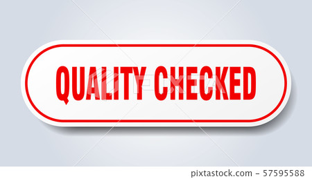 quality checked sign. quality checked rounded red - Stock Illustration ...