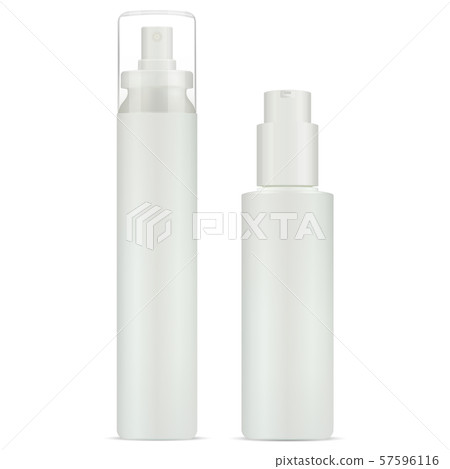 Cosmetic sprayer and dispenser pump bottles mockup Cosmetic sprayer and dispenser pump bottles mockup 57596116