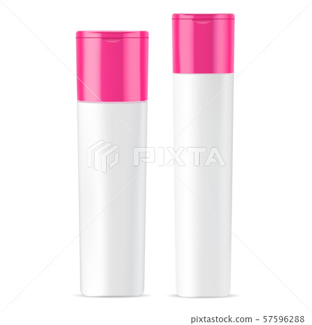Cosmetic bottles mockup set for shampoo, 57596288