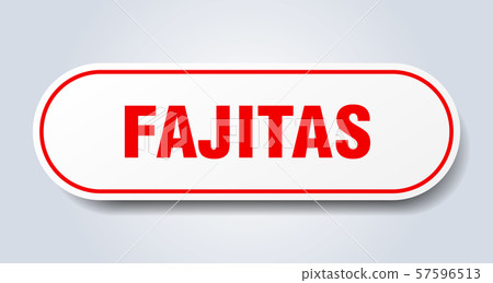 fajitas sign. fajitas rounded red sticker. fajitas - Stock Illustration ...