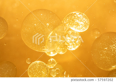 golden yellow bubble oil droplet, abstract golden yellow bubble oil droplet, abstract 57597202