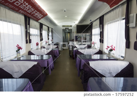 Restaurant Car, Qingchang Train, Lhasa, Tibet, China Restaurant Car, Qingchang Train, Lhasa, Tibet, China 57597252