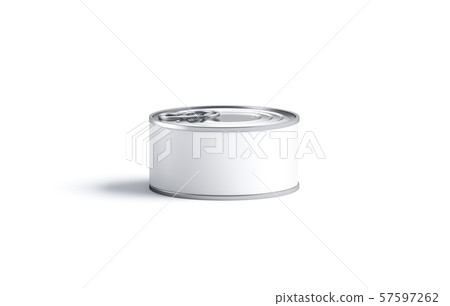 Blank white conserve can with lid mock up, front 57597262