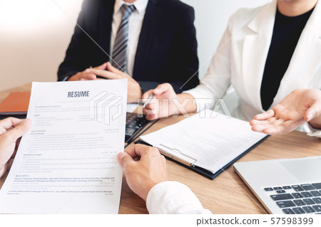 Business consulting candidate employee in suit 57598399