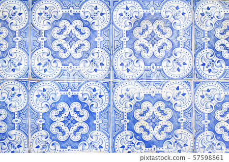 Traditional portuguese decorative tiles azulejos. Traditional portuguese decorative tiles azulejos. 57598861