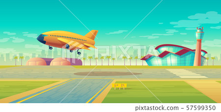 landing strip for airplanes, plane takeoff landing strip for airplanes, plane takeoff 57599350
