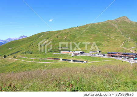 瑞士Kleine Scheidegg周圍的風景 瑞士Kleine Scheidegg周圍的風景 57599686