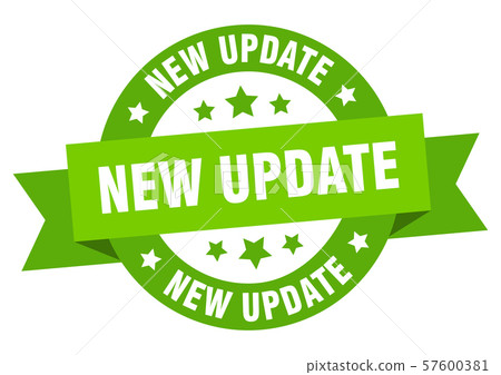 new update ribbon. new update round green sign. new update ribbon. new update round green sign. 57600381